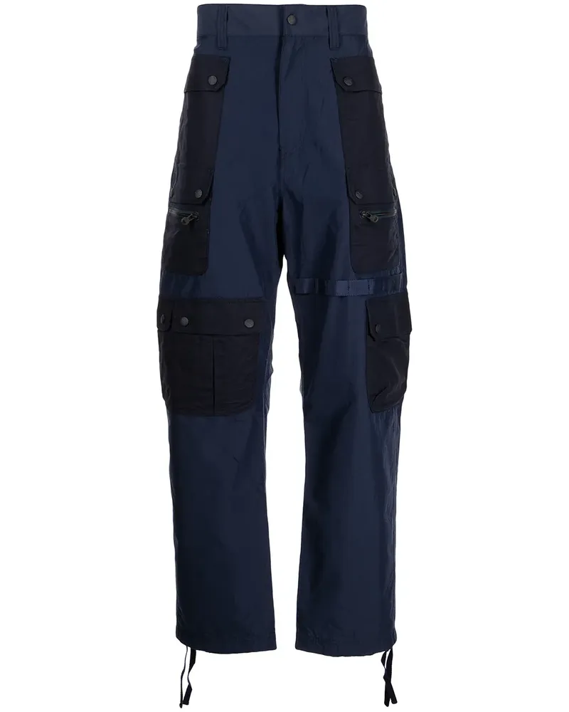 White Mountaineering Hose mit mehreren Taschen - Blau Blau