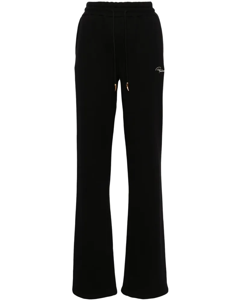 Roberto Cavalli Jogginghose mit Logo-Stickerei - Schwarz Schwarz