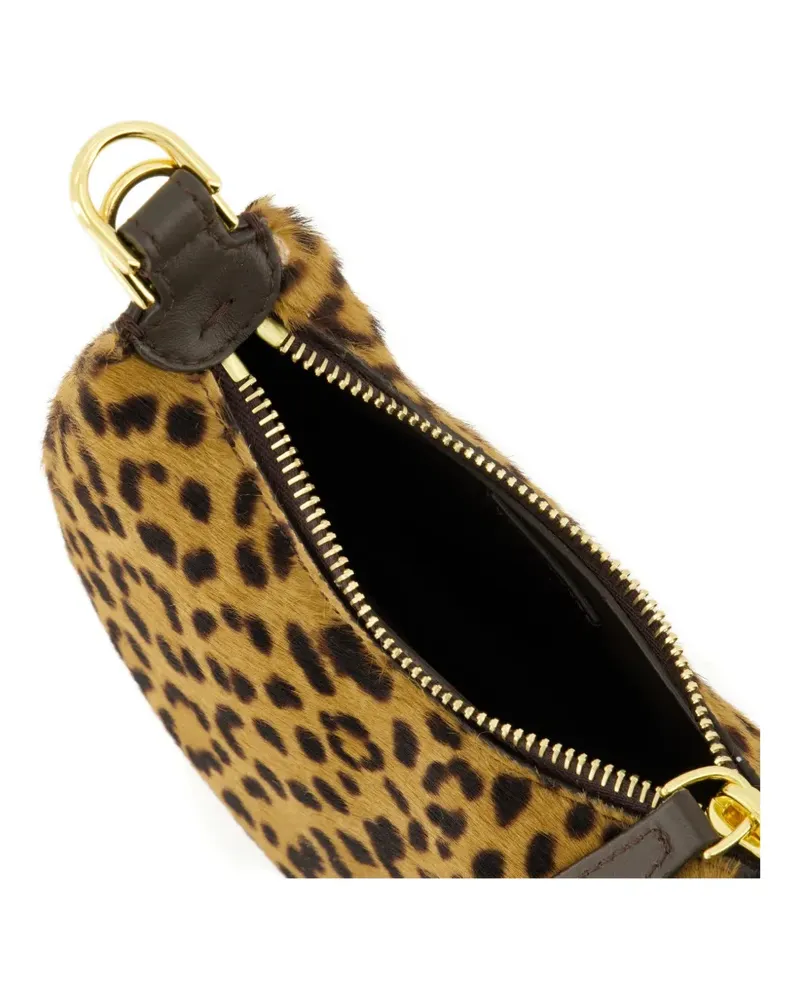 Fendi graphy Nano Mini-Tasche mit Leoparden-Print - Braun Braun