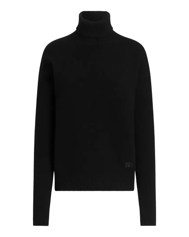 Dolce & Gabbana Rollkragenpullover aus Wolle - Schwarz Schwarz
