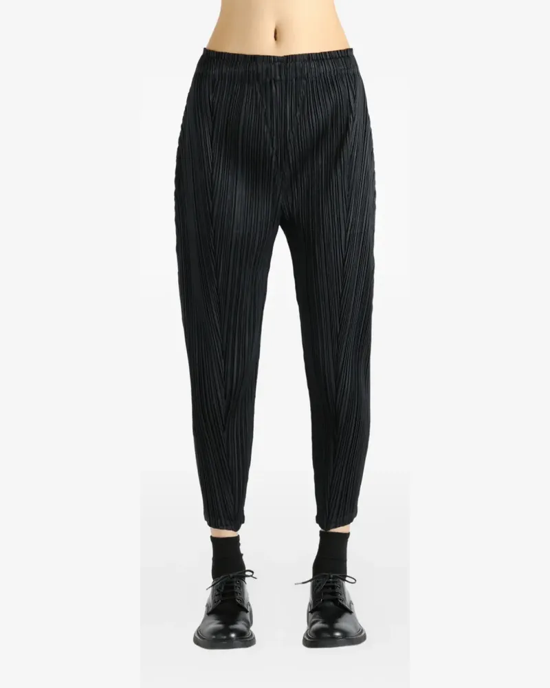 Issey Miyake PP58JF383 Hose mit Bundfalten - Schwarz Schwarz