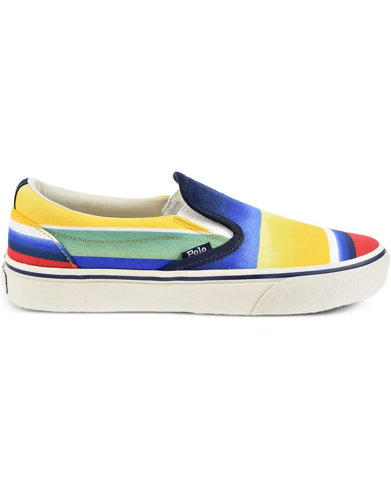 Ralph Lauren Gestreifte Sneakers - Gelb Gelb