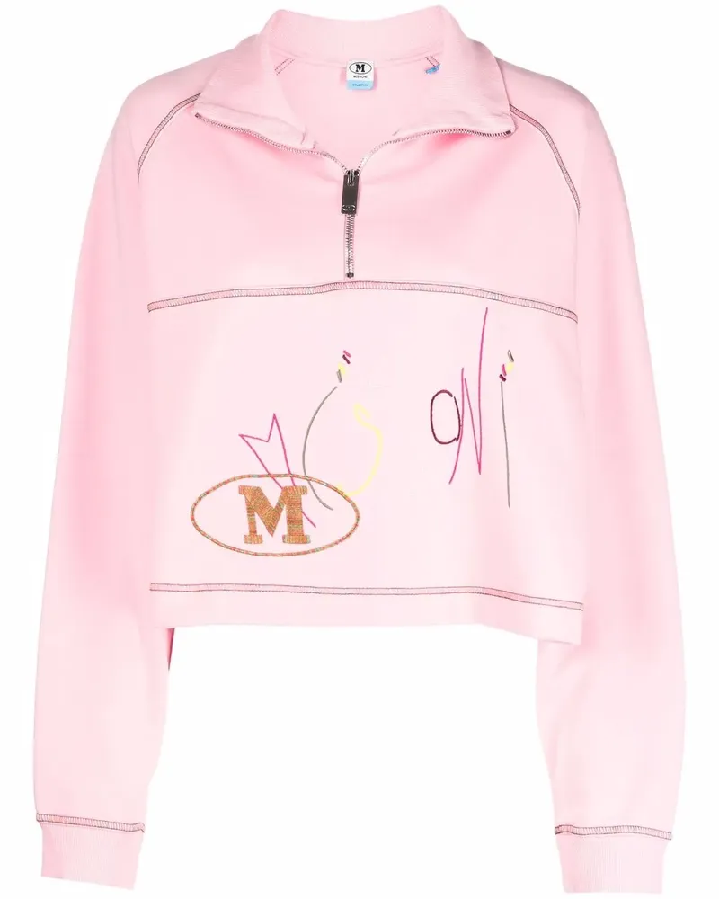 Missoni Sweatshirt mit Stehkragen - Rosa Rosa