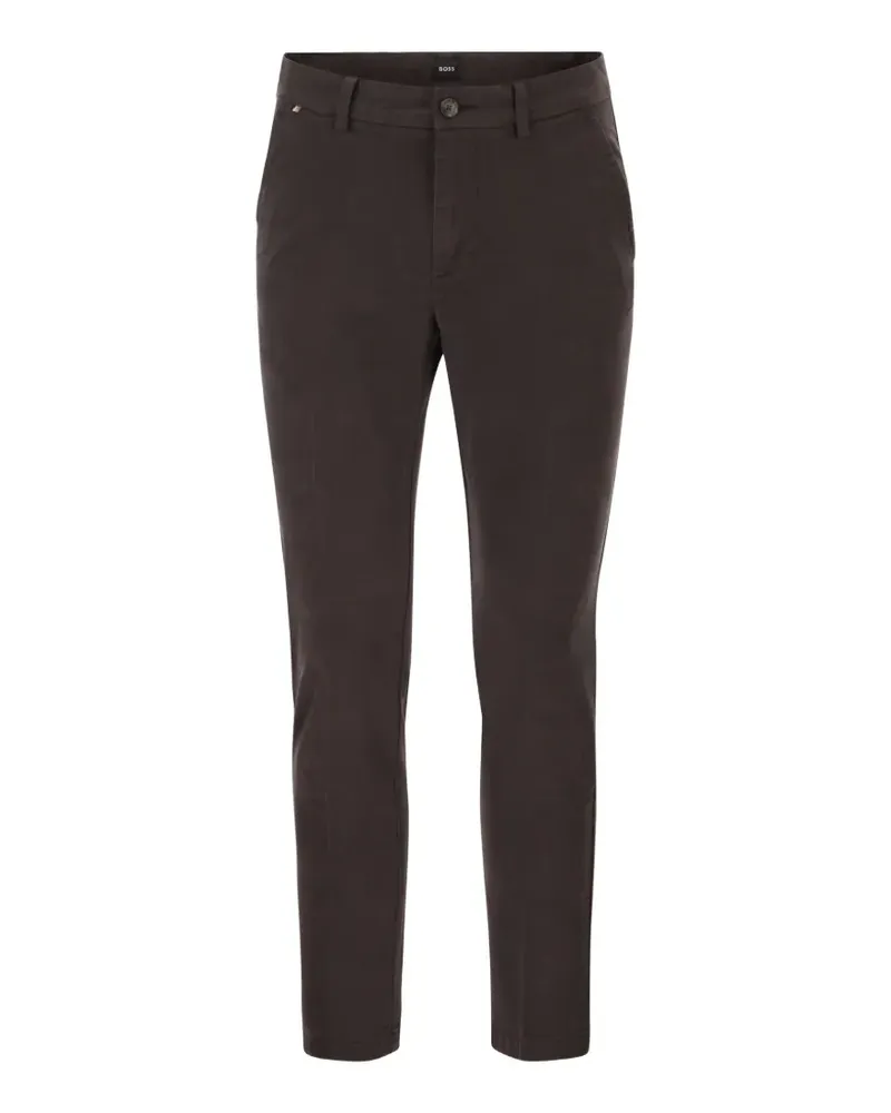 HUGO BOSS slim-fit chino trousers - Braun Braun