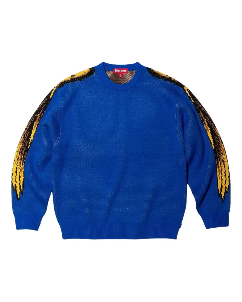 Supreme Being ANTIHERO® Pullover mit Adler - Blau Blau