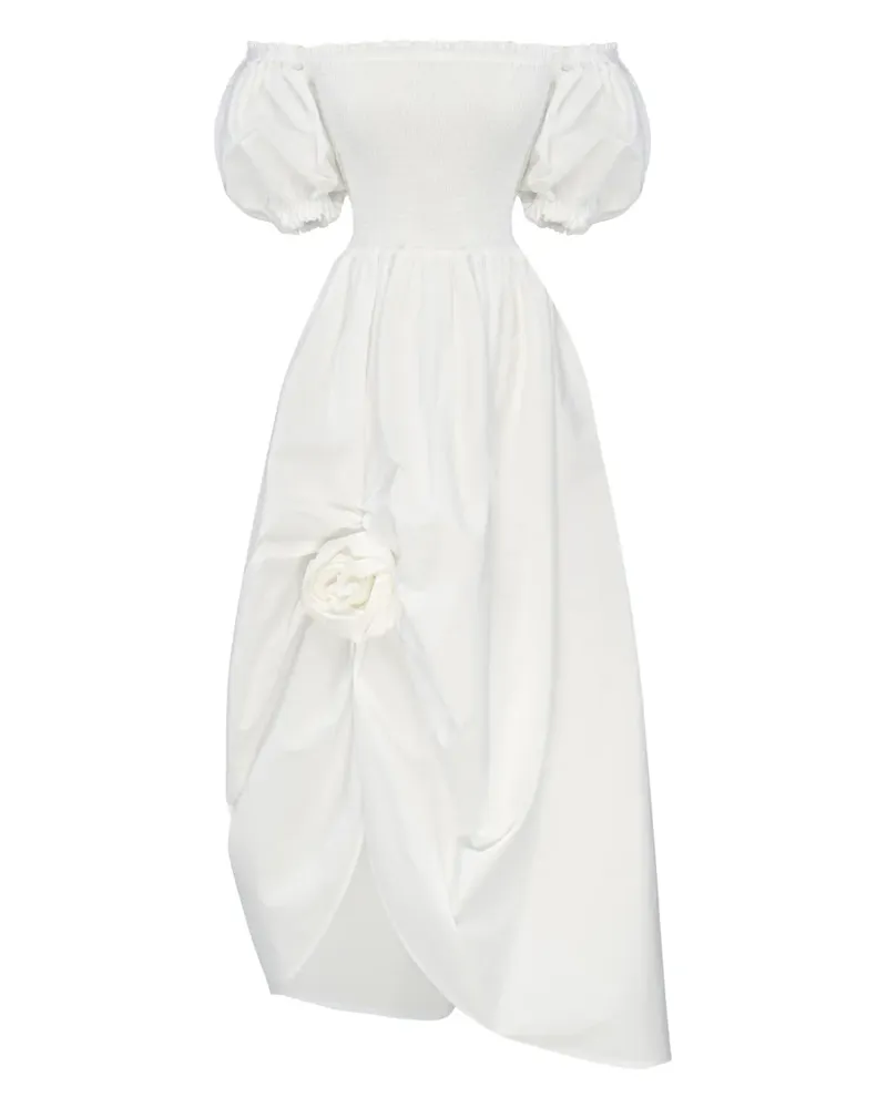 SLEEPER Midikleid aus Baumwolle - Weiß Weiß