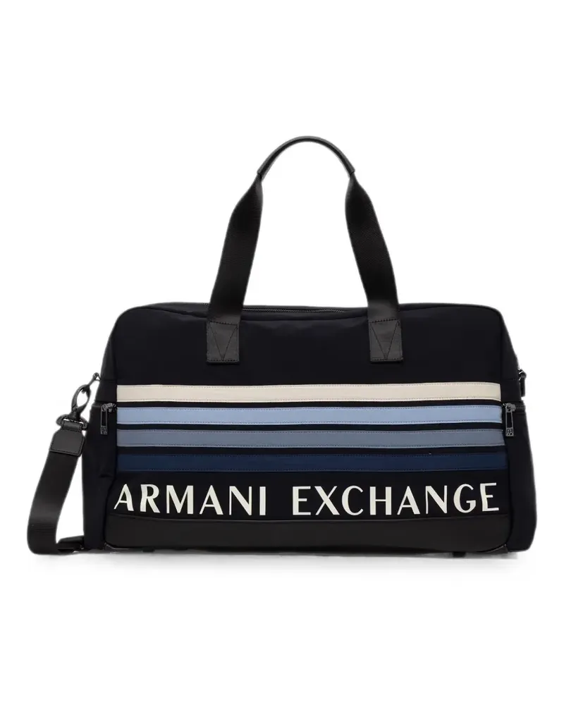 Armani Exchange logo-print travel bag - Blau Blau