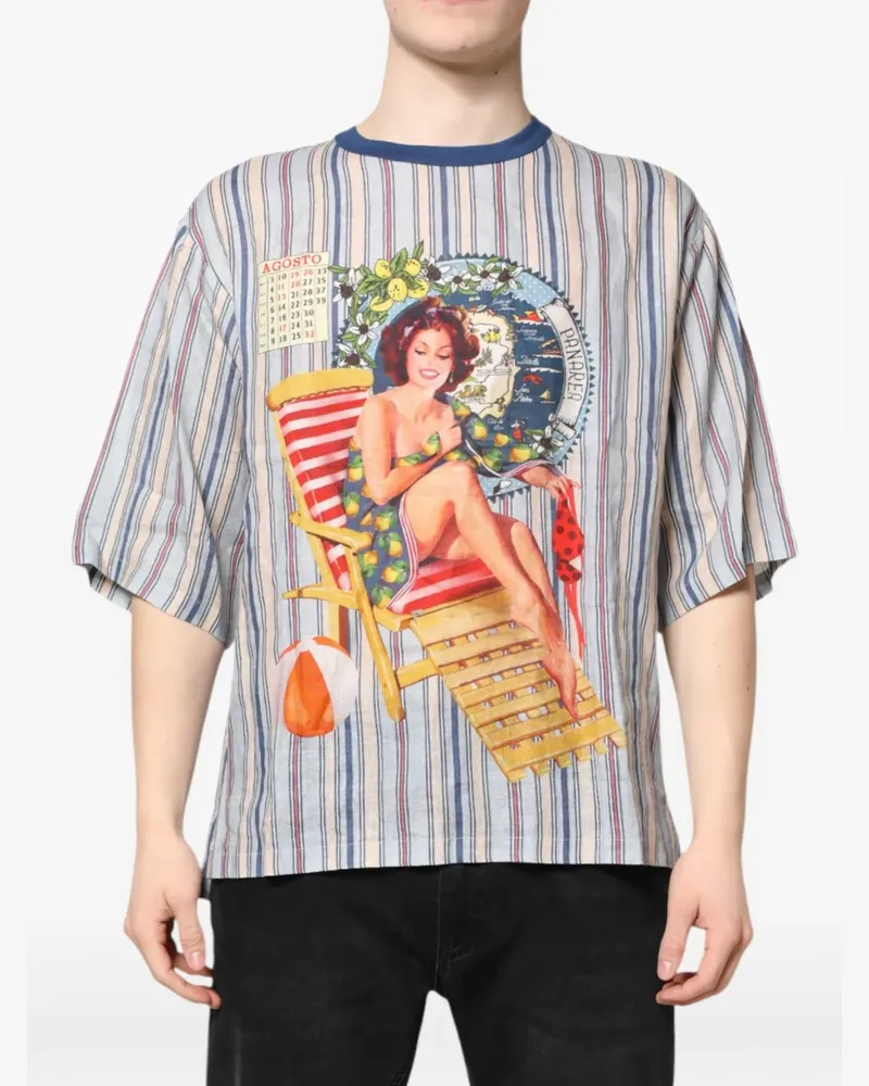 Dolce & Gabbana T-Shirt mit grafischem Print - Nude Nude