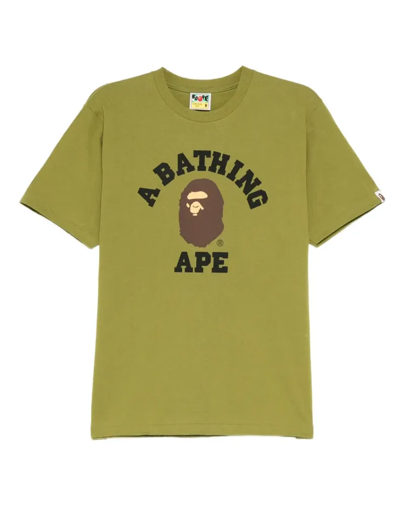 BAPE T-Shirt mit Logo-Print - Grün Grün