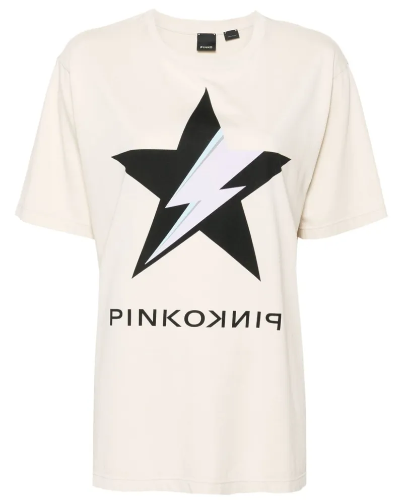 Pinko T-Shirt mit Sterne-Print Znc