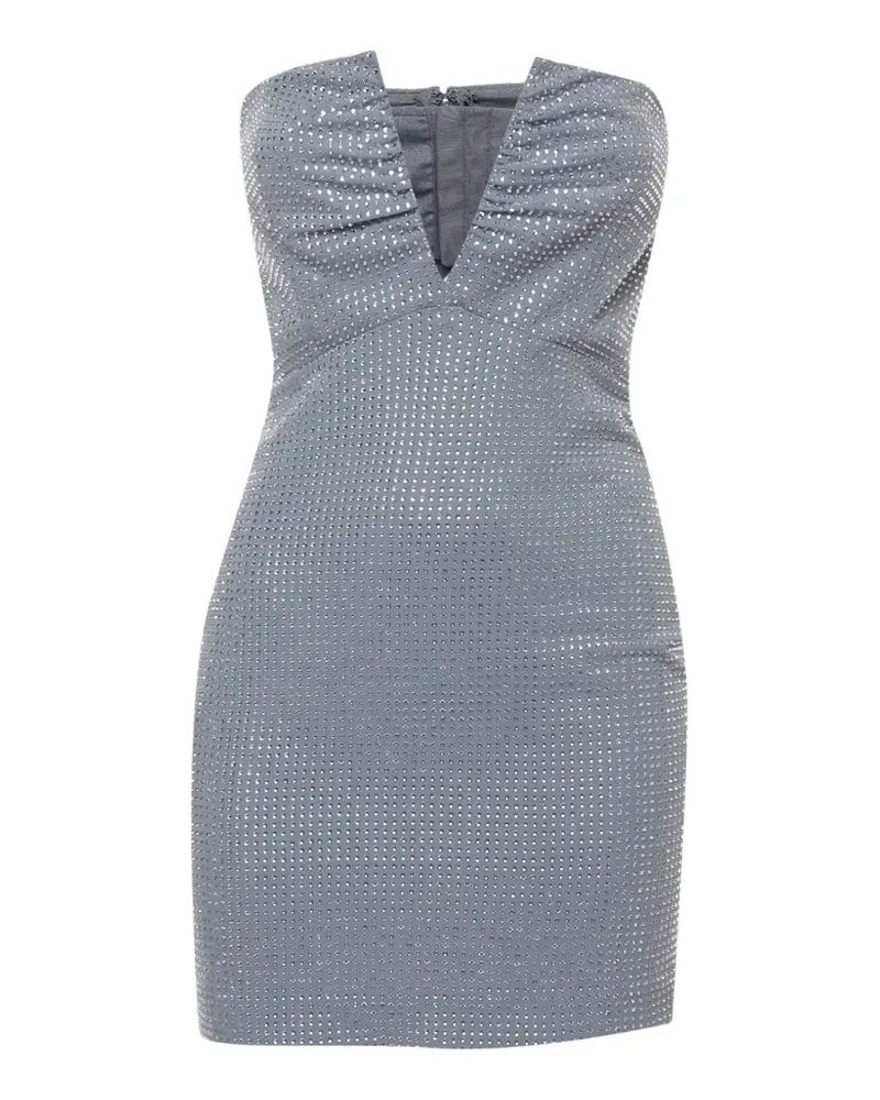 Roland Mouret Schulterfreies Minikleid mit Diamanten - Grau Grau