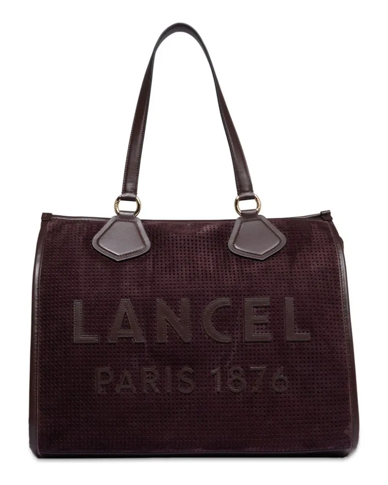 Lancel Großer Shopper mit Logo-Patch - Braun Braun