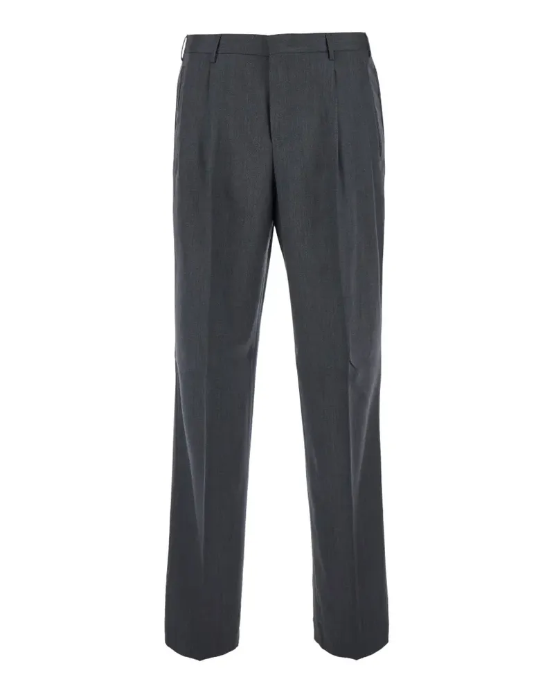 PT TORINO Straight-Leg-Hose mit Falten - Grau Grau