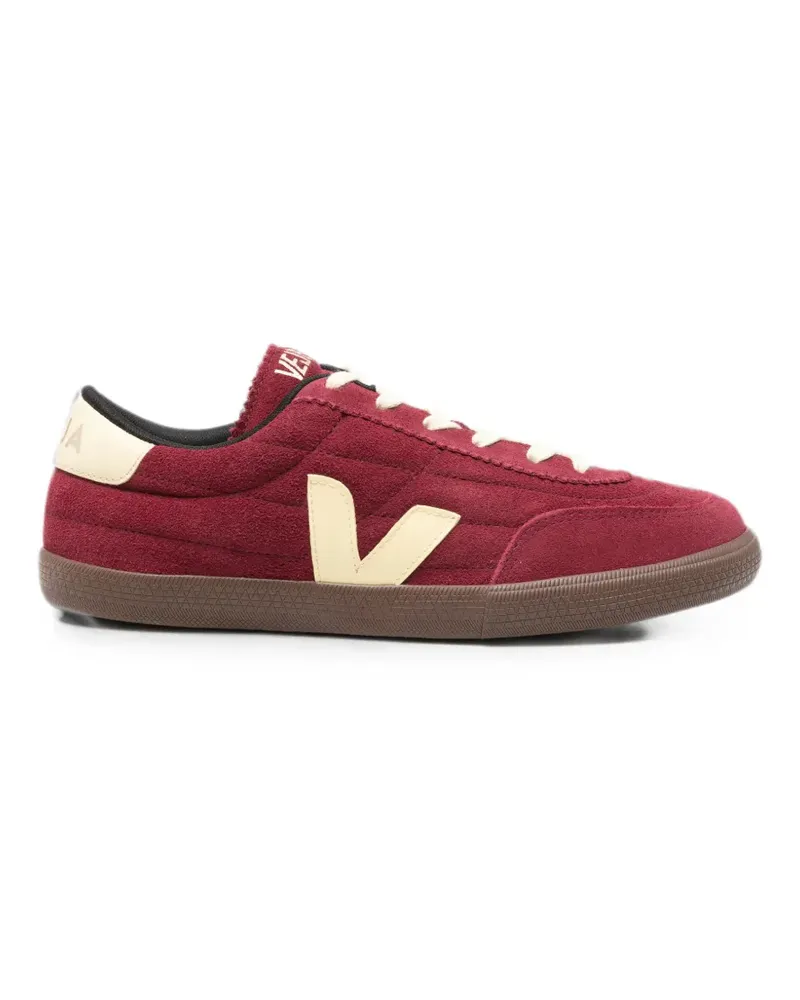 VEJA suede logo-patch sneakers - Rot Rot