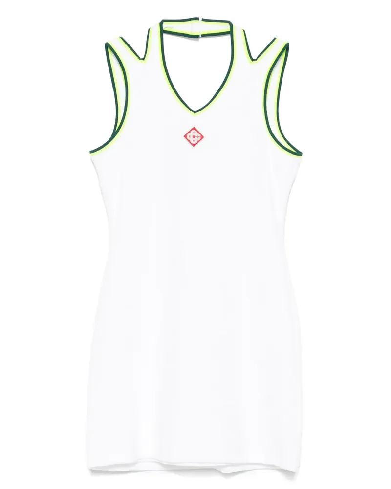 Casablanca Paris Hippie Tennis Minikleid - Weiß Weiß