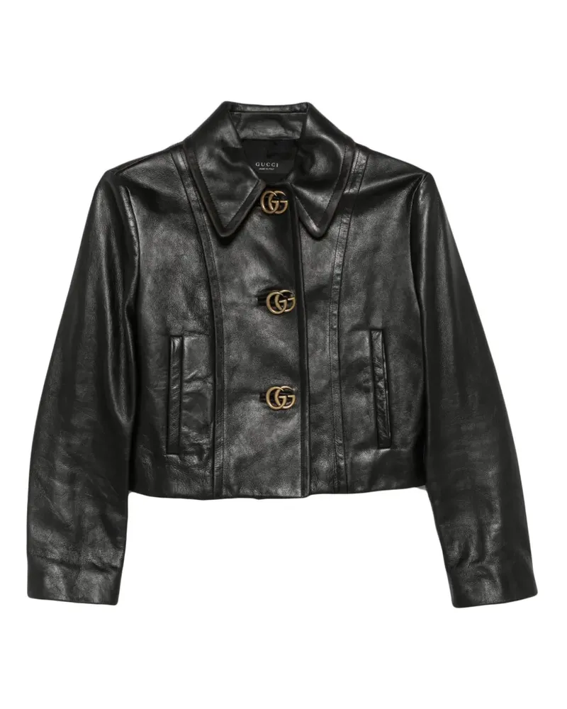 Gucci Jacke im Used-Look - Schwarz Schwarz