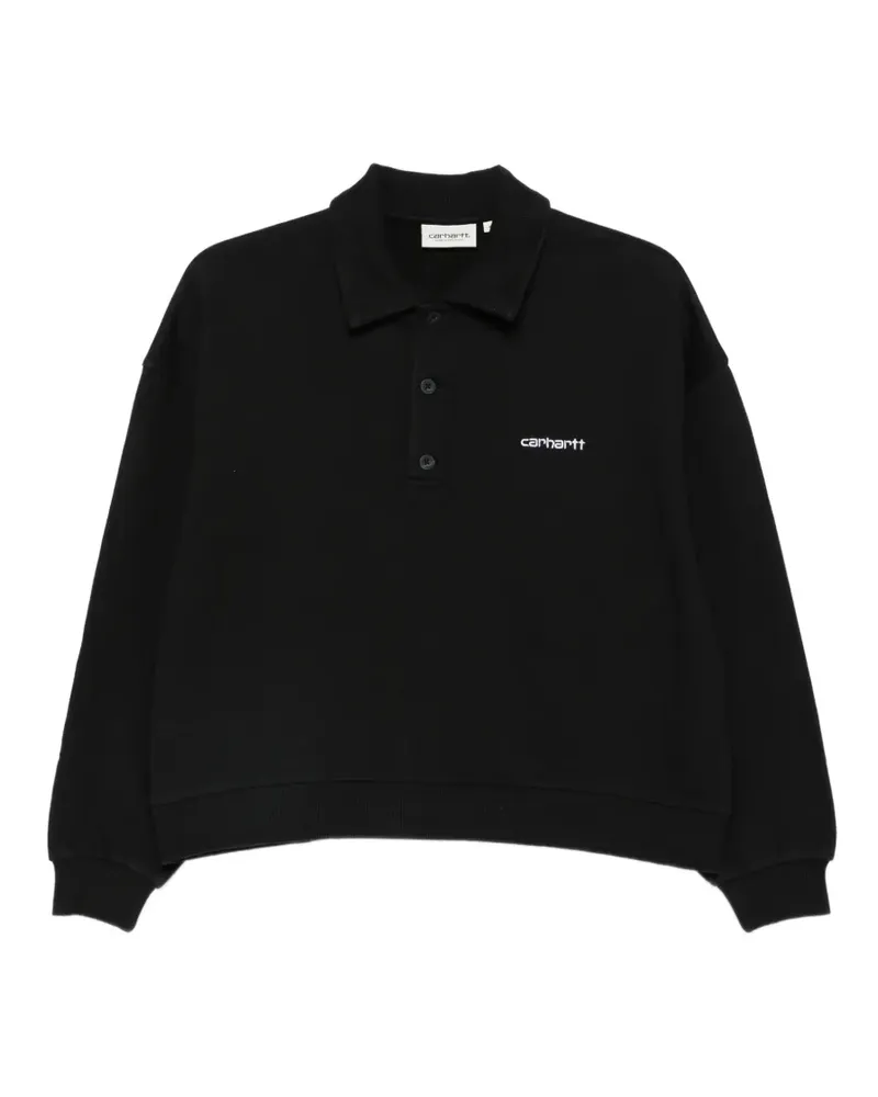 Carhartt WIP Brenta Poloshirt mit Knöpfen - Schwarz Schwarz