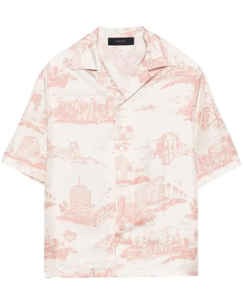 Amiri LA Landmark Hemd - Nude Nude