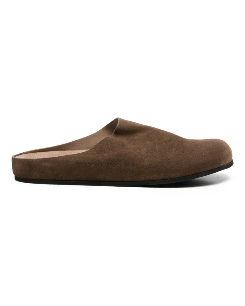 Common Projects Mules mit runder Kappe - Braun Braun