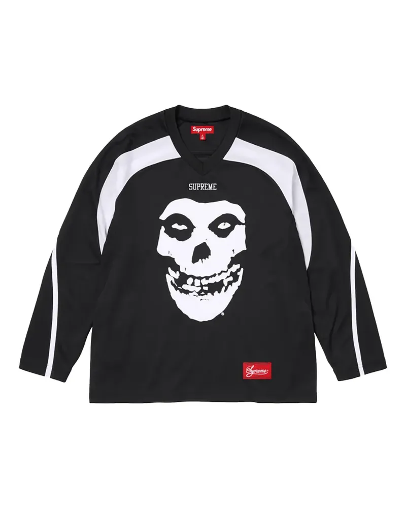Supreme Being Misfits panelled hockey jersey - Schwarz Schwarz