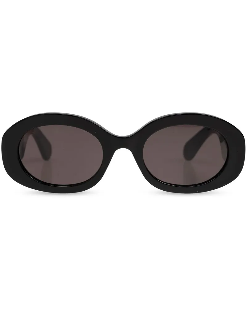 Chloé Sonnenbrille aus recyceltem Azetat mit ovalem Gestell - Schwarz Schwarz