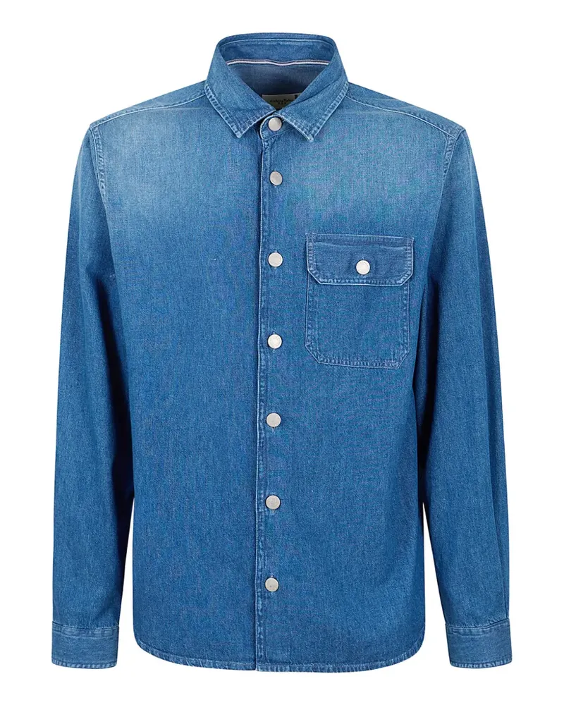 Tintoria Mattei Hemd mit Brusttaschen - Blau Blau