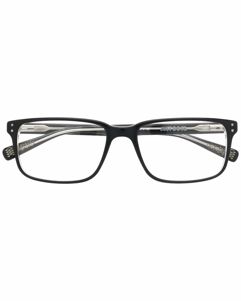 Nike Brille mit eckigem Gestell - Schwarz Schwarz