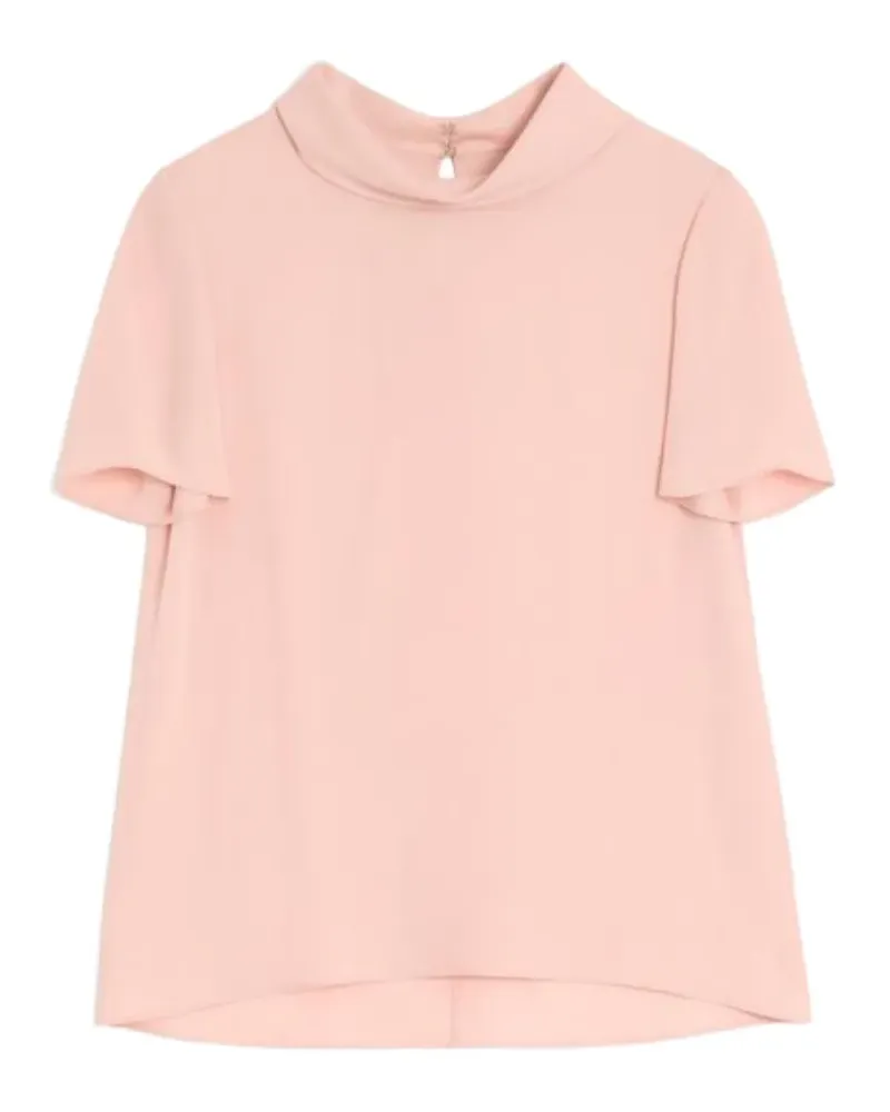 Valentino Garavani Georgette-Top mit Haken und Ösen - Rosa Rosa