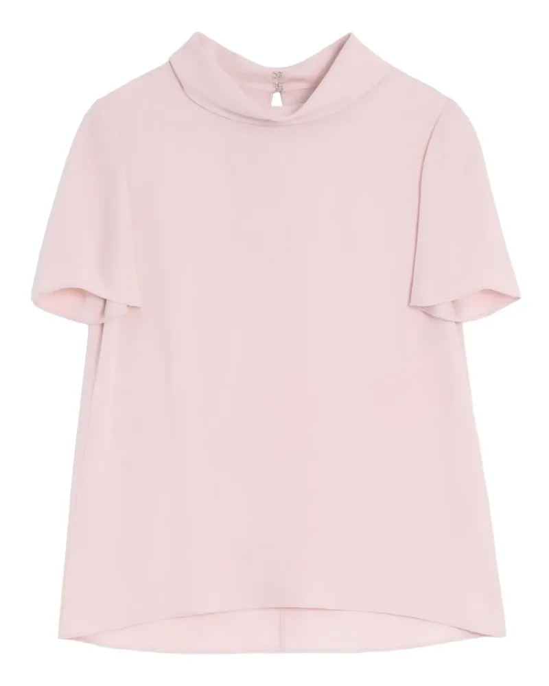 Valentino Garavani Georgette-Top mit Haken und Ösen - Rosa Rosa