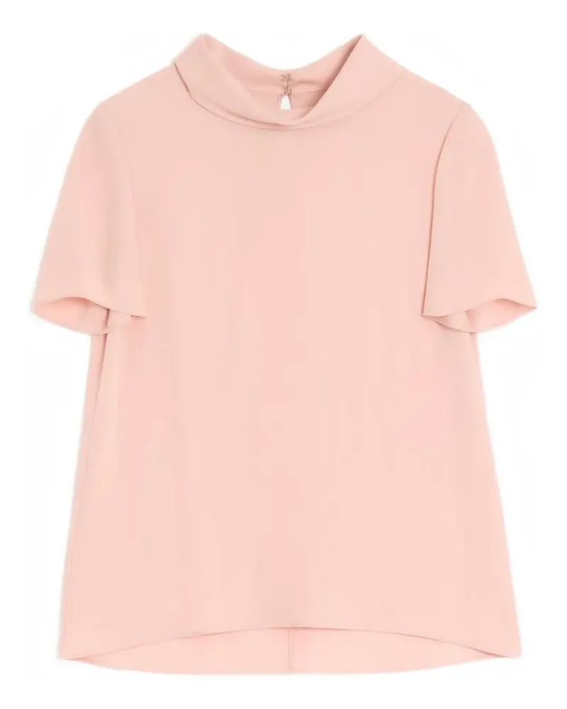 Valentino Garavani Georgette-Top mit Haken und Ösen - Rosa Rosa