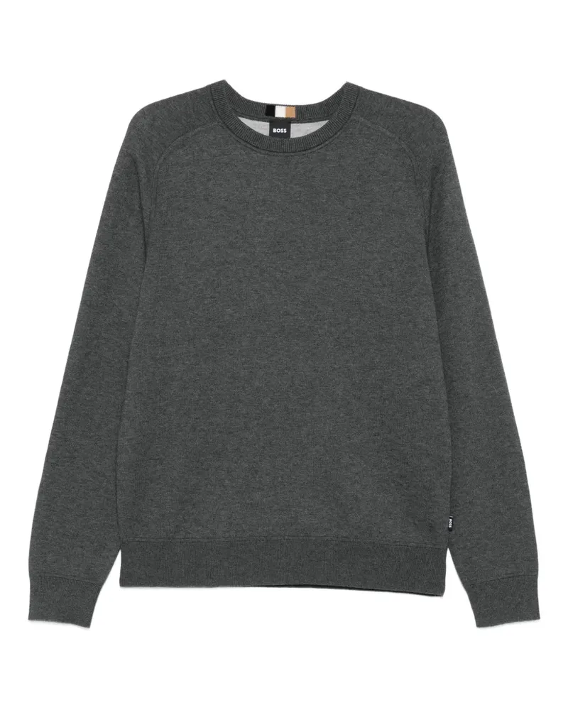 HUGO BOSS Sweatshirt mit Rundhalsausschnitt - Grau Grau