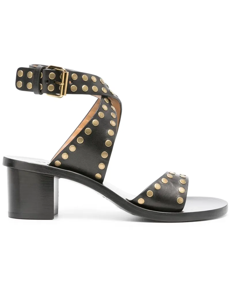Isabel Marant Jilli Sandalen aus Leder 50mm - Schwarz Schwarz