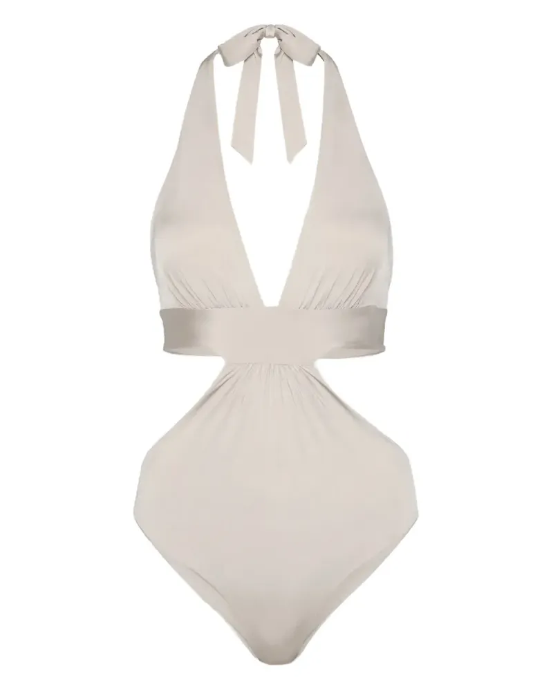 Max Mara Badeanzug mit Cut-Out - Nude Nude