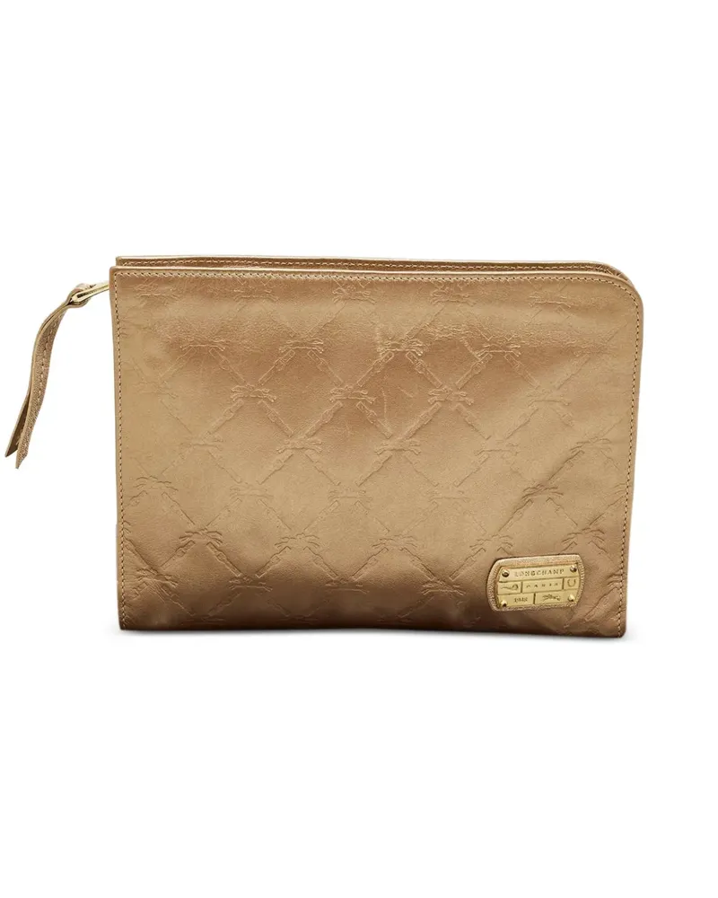 Longchamp Gesteppte Clutch mit CC - Nude Nude