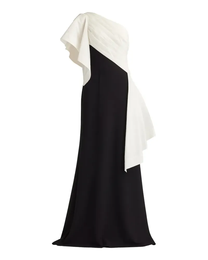 Tadashi Shoji Einschultriges Kleid mit Rüschen - Schwarz Schwarz