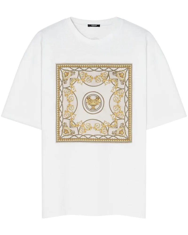 Versace La Coupe des Dieux' T-Shirt - Weiß Weiß