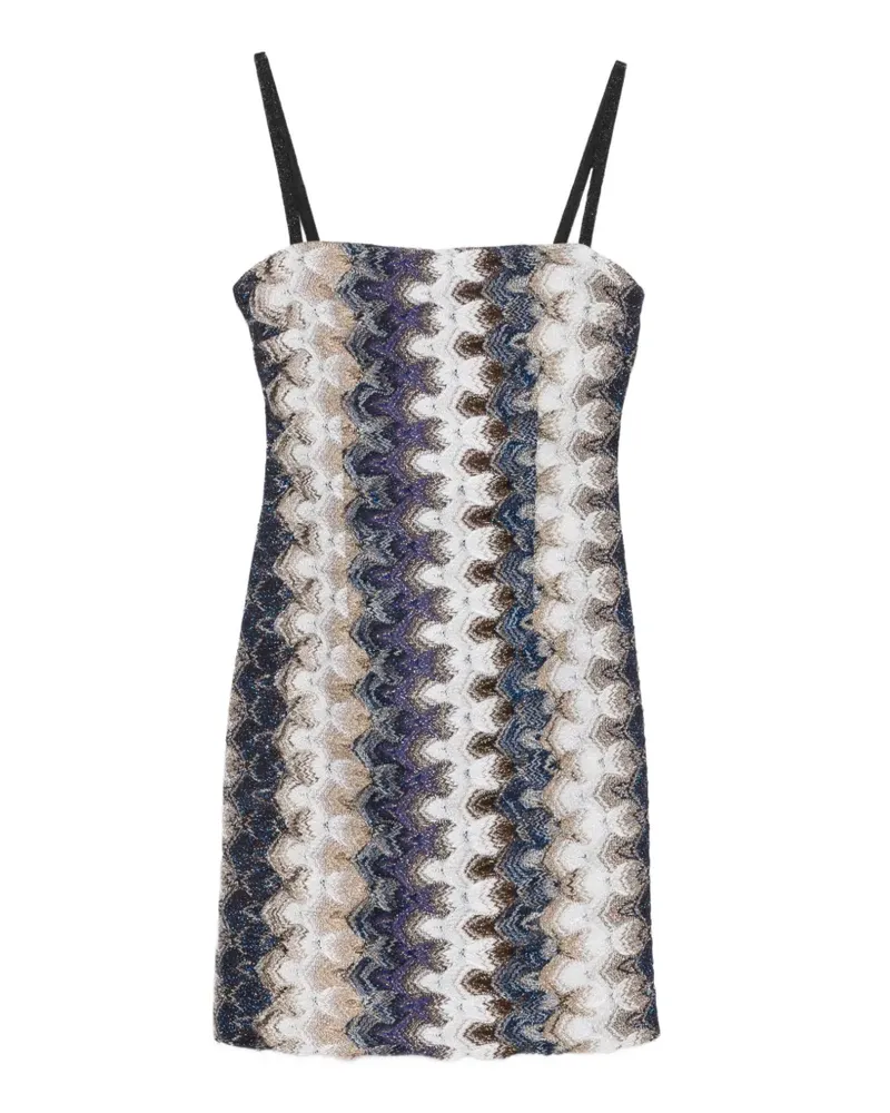 Missoni Minikleid mit Zickzackmuster - Nude Nude
