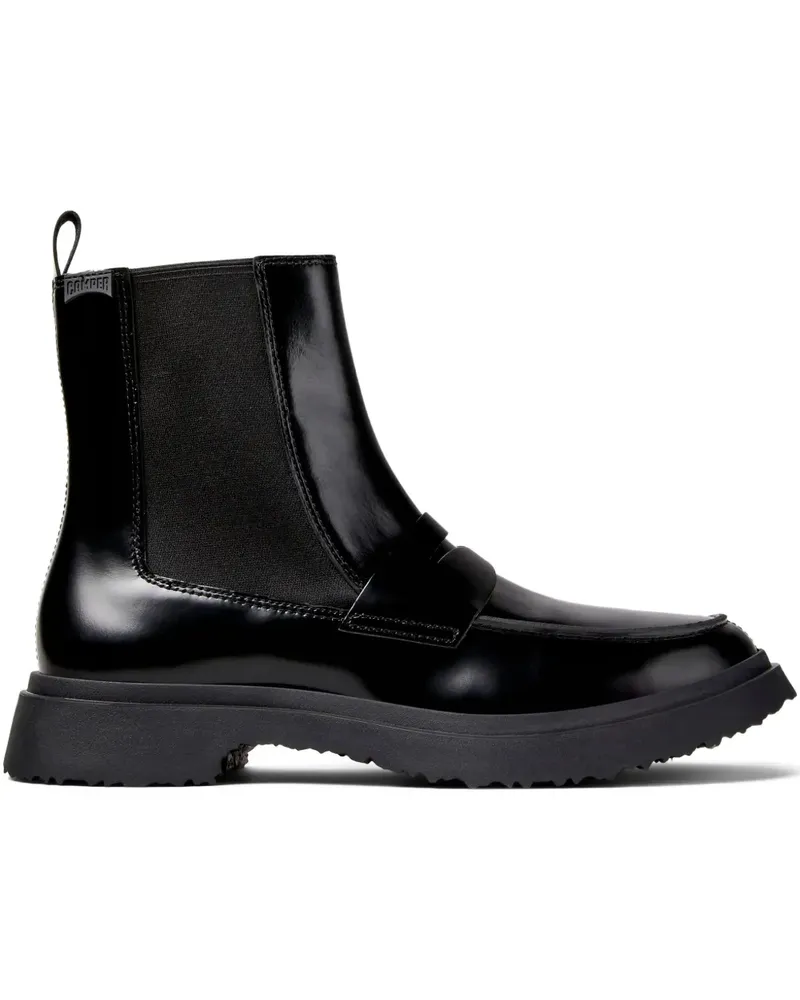 Camper Walden Chelsea-Boots mit Stegverzierung - Schwarz Schwarz