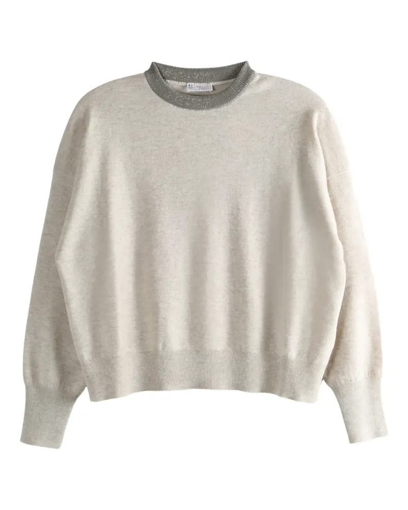 Brunello Cucinelli crew-neck sweater - Nude Nude
