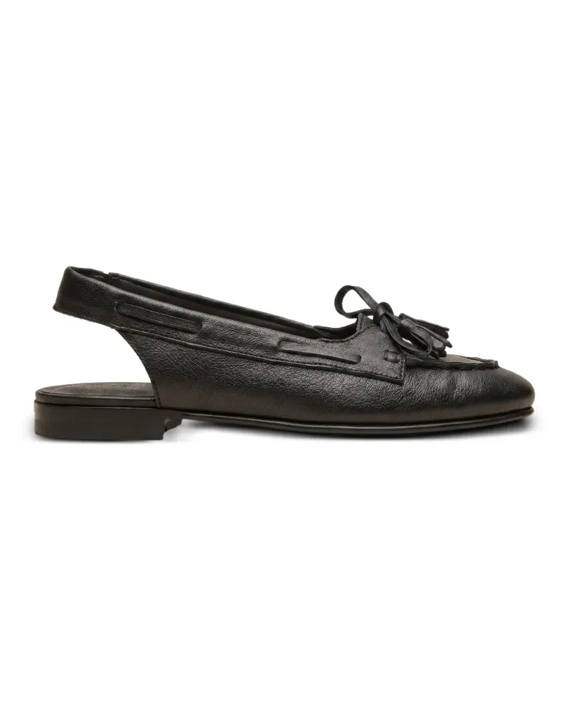 Officine Creative Italia Oliver 103 tassel-detail flat pumps - Schwarz Schwarz