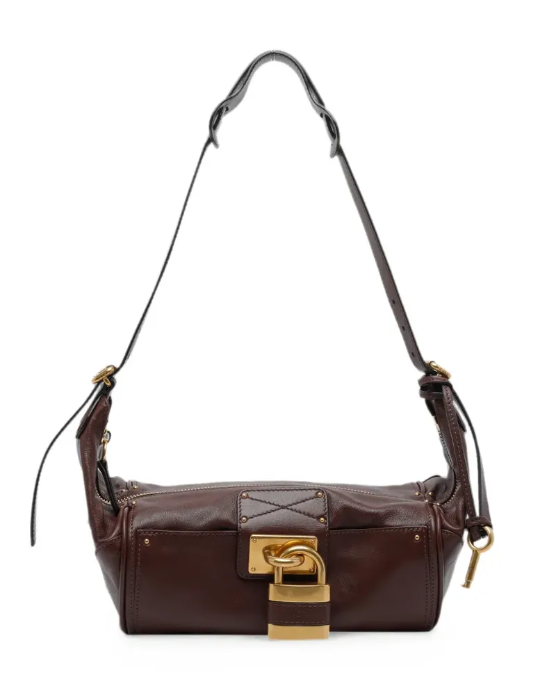Chloé Kleine Paddington Schultertasche - Braun Braun