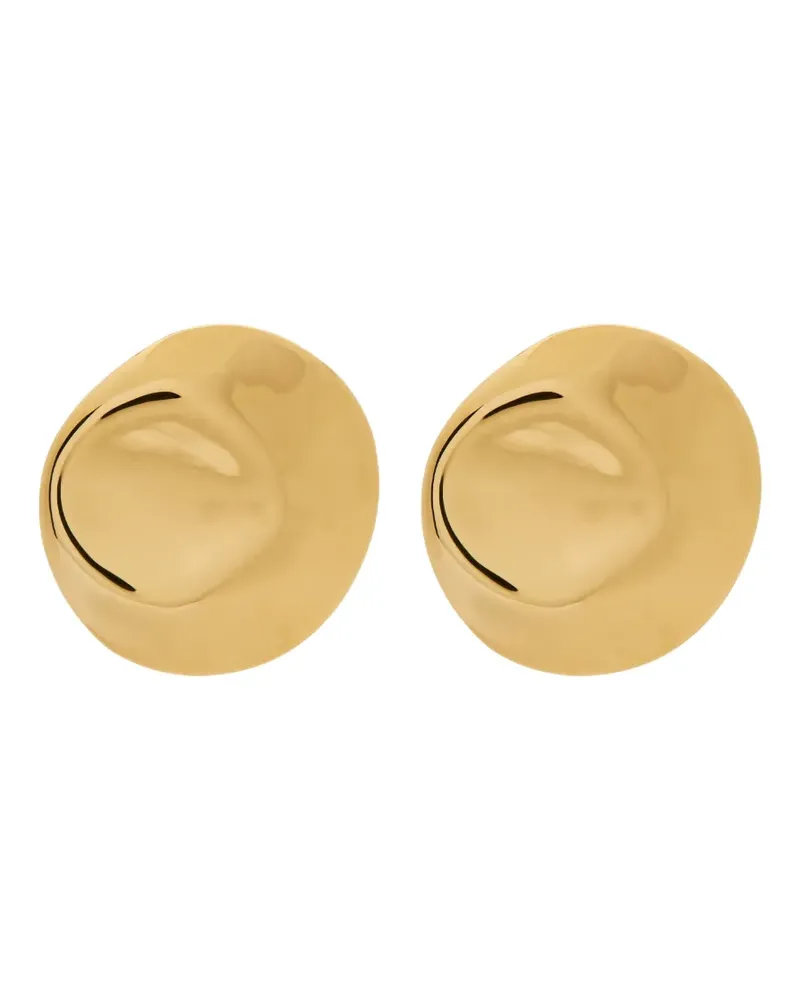 Nina Ricci Dented Medallion earrings - Gold Gold