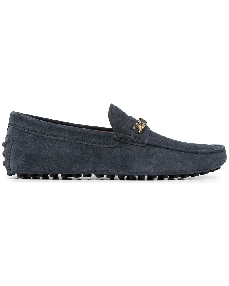 TOD'S Loafer aus Wildleder - Blau Blau