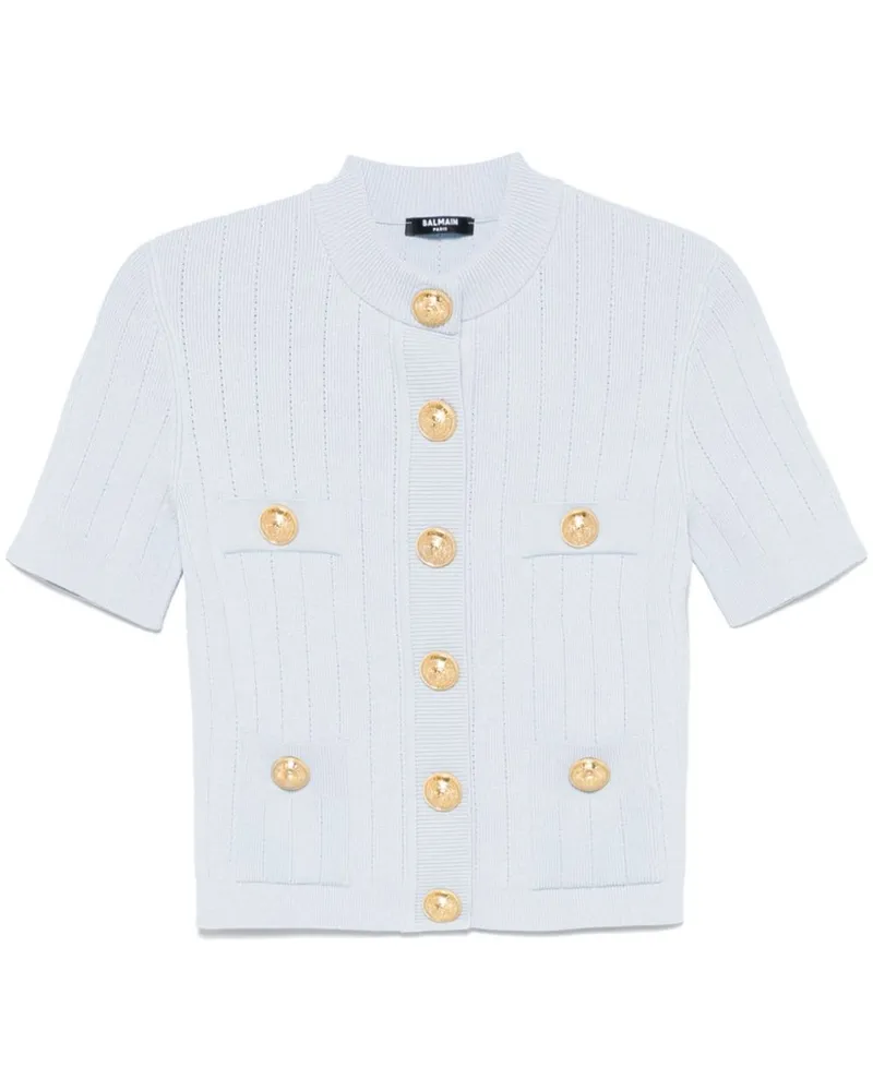 Balmain Gestrickter Cardigan - Blau Blau