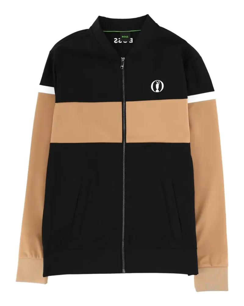 HUGO BOSS logo zip-up sweatshirt - Schwarz Schwarz