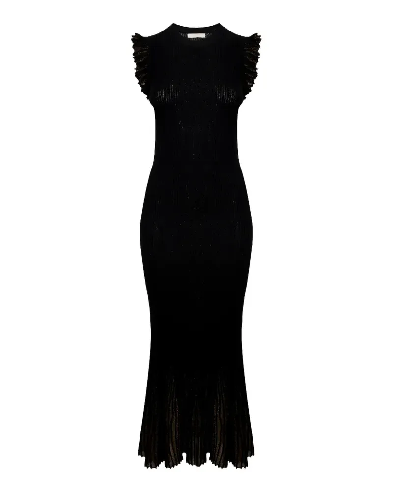 Ulla Johnson Noelle ruffled midi dress - Schwarz Schwarz