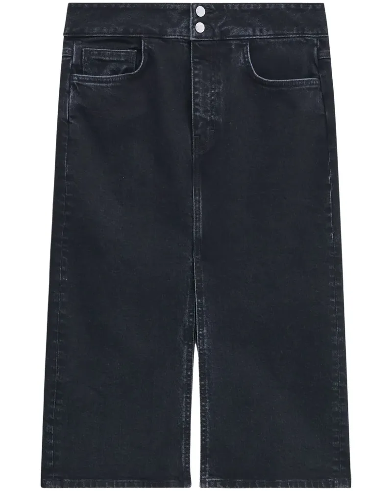 Filippa K Trucker Jeansrock - Schwarz Schwarz