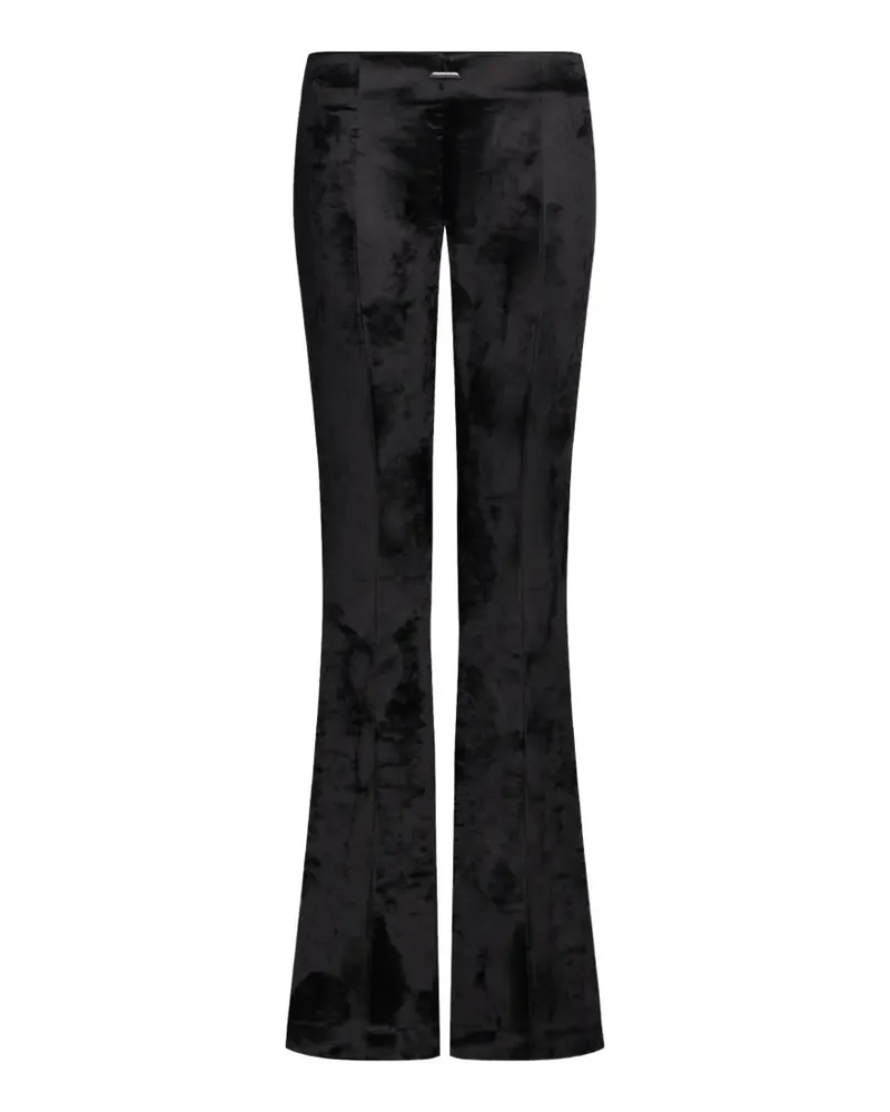 Dondup crushed-velvet flared trousers - Schwarz Schwarz