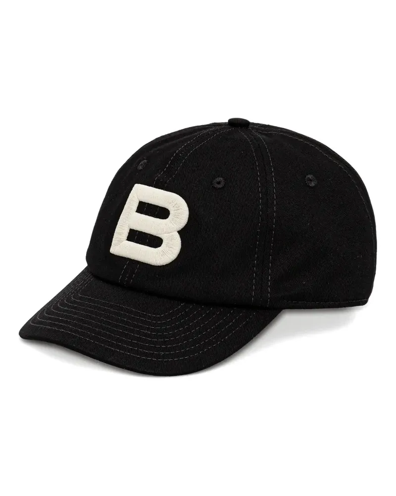 Bally Baseballkappe mit Logo-Stickerei - Schwarz Schwarz