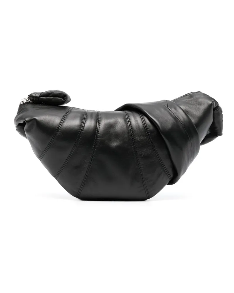 Christophe Lemaire Kleine Croissant Kuriertasche Schwarz